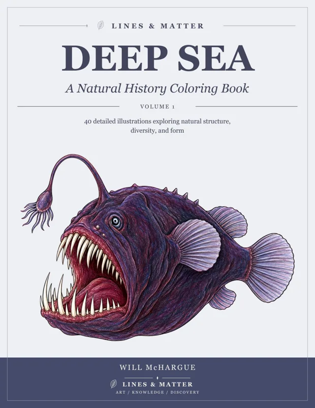 Deep Sea coloring book cover